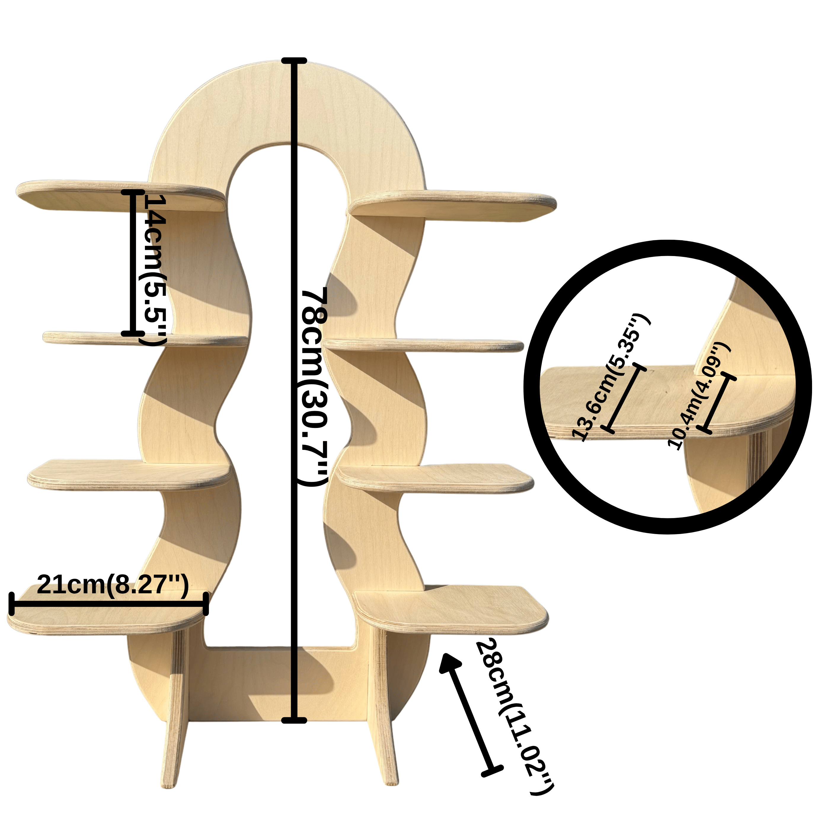 Friend Collapsible Wooden Display Stand