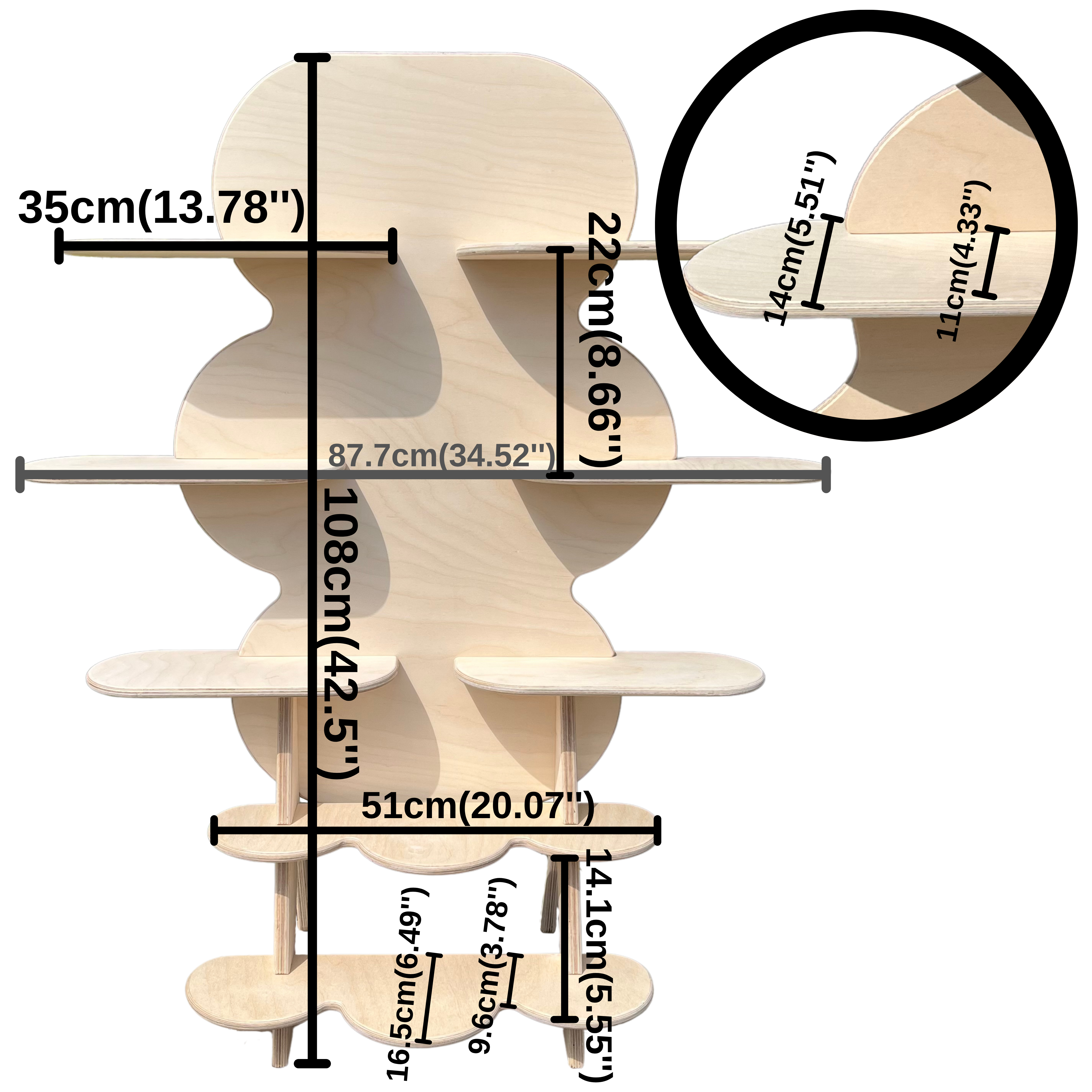 Wibbly Collapsible Display Stand
