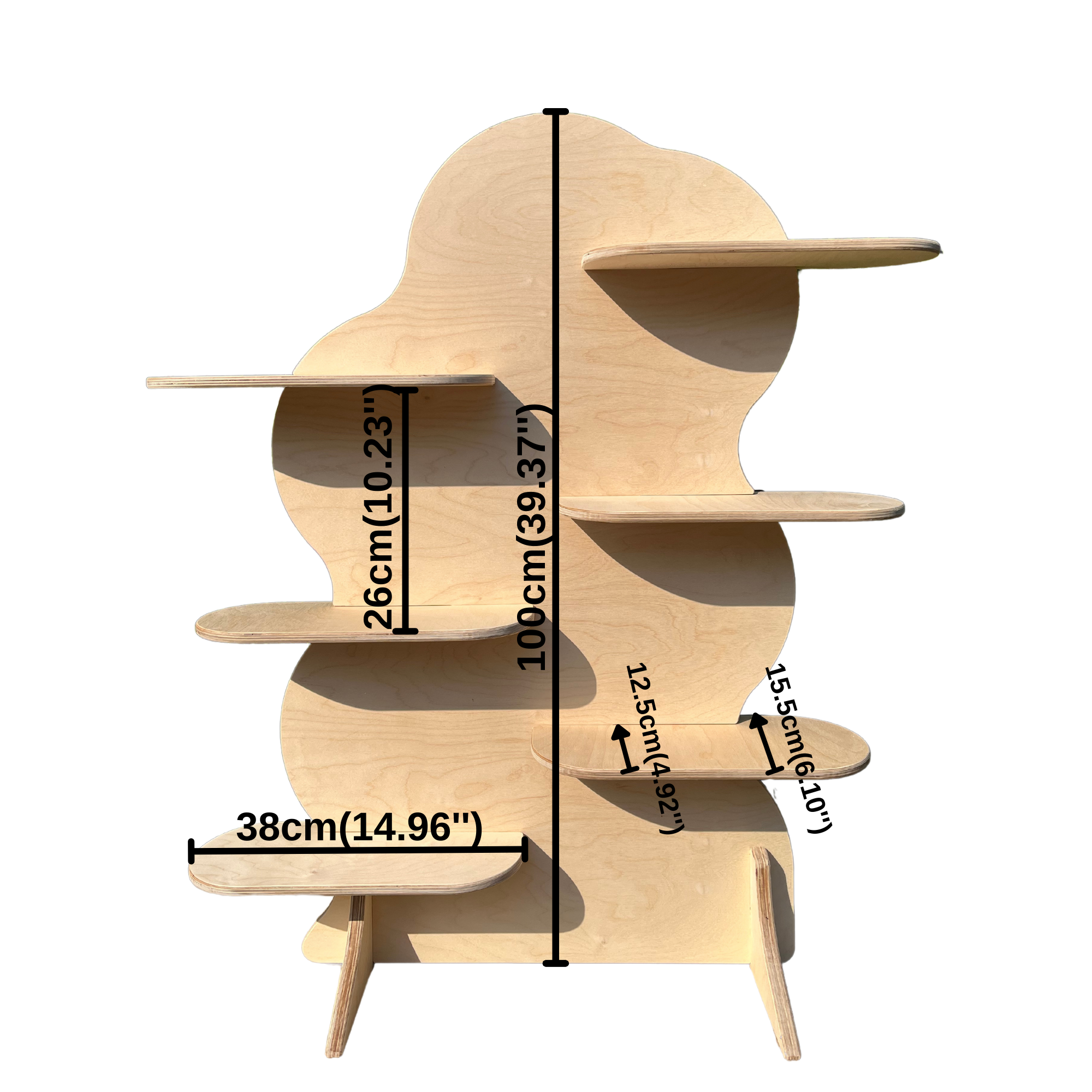 SUPERSIZE Asymmetrical Wavy Collapsible Stand