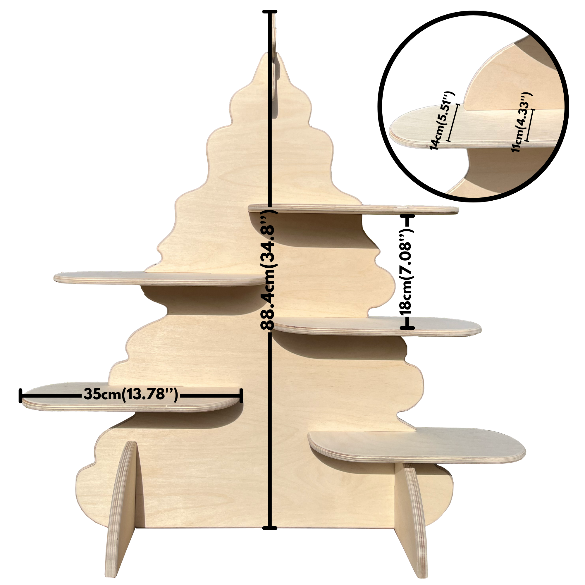 Wavy Christmas Tree Collapsible Display Stand