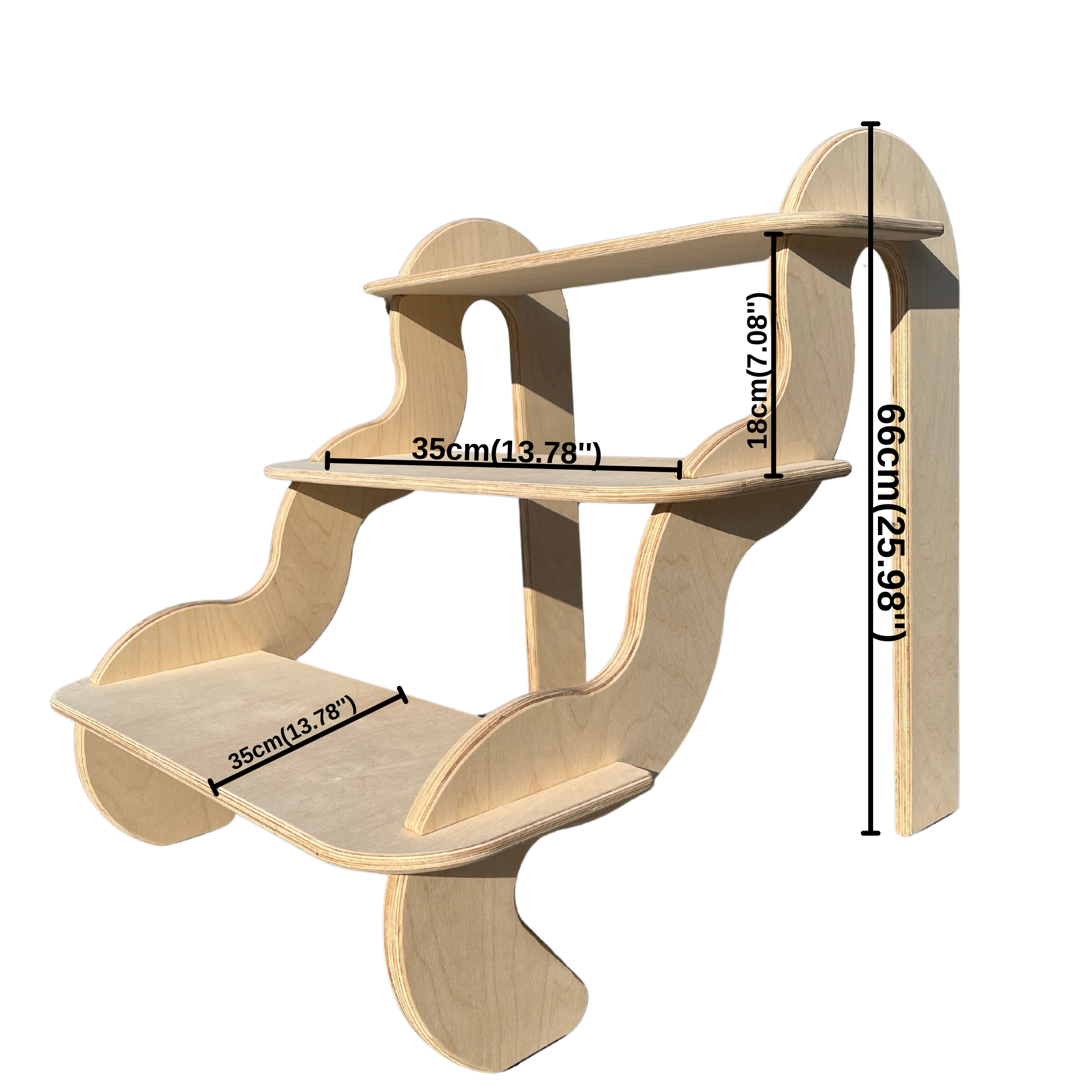 Wavy Gradual Collapsible Display Stand