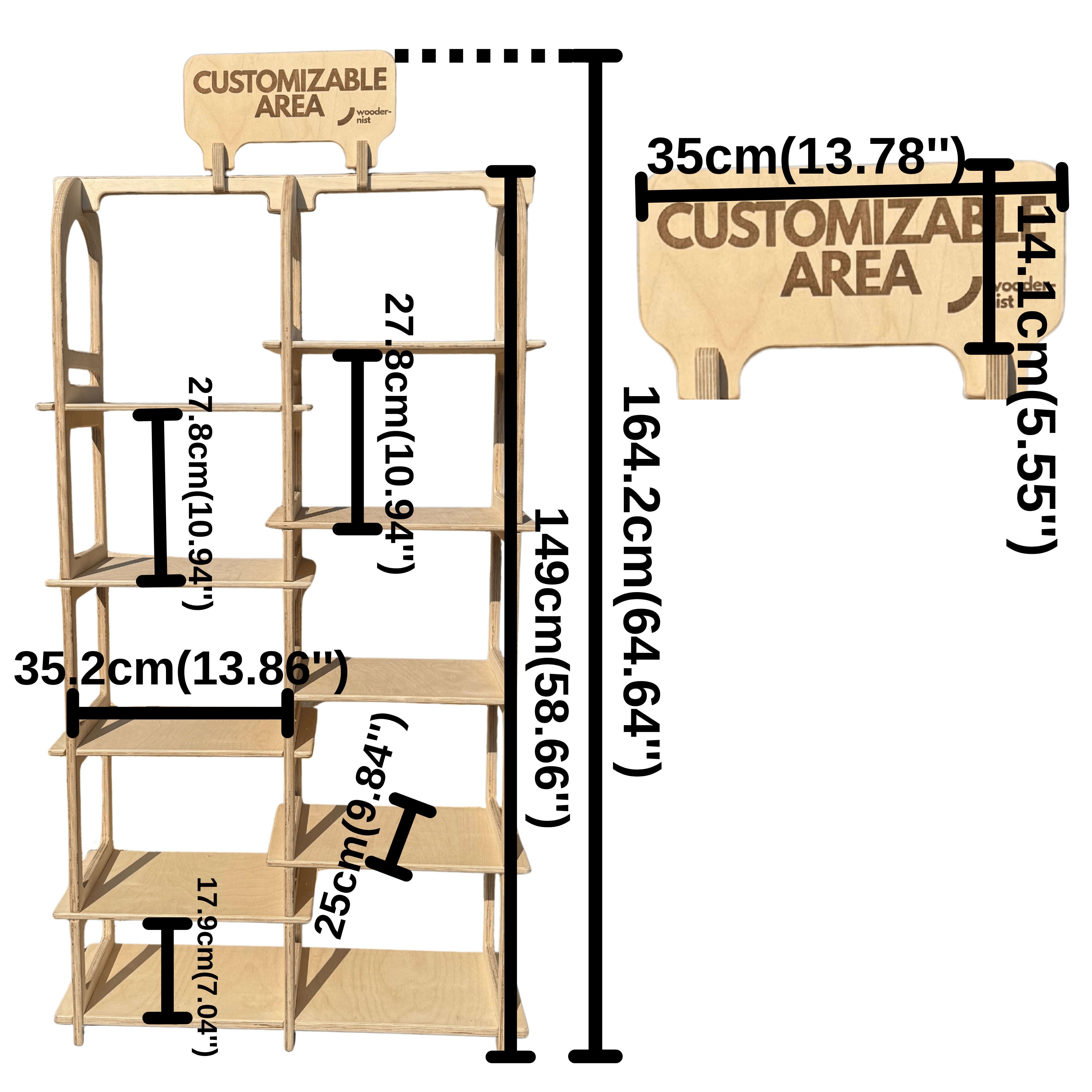 Floorista Collapsible Stand On Floor Display Stand
