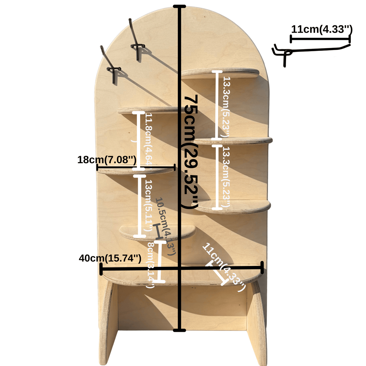 Greebi-Peg Collapsible Wooden Display Stand