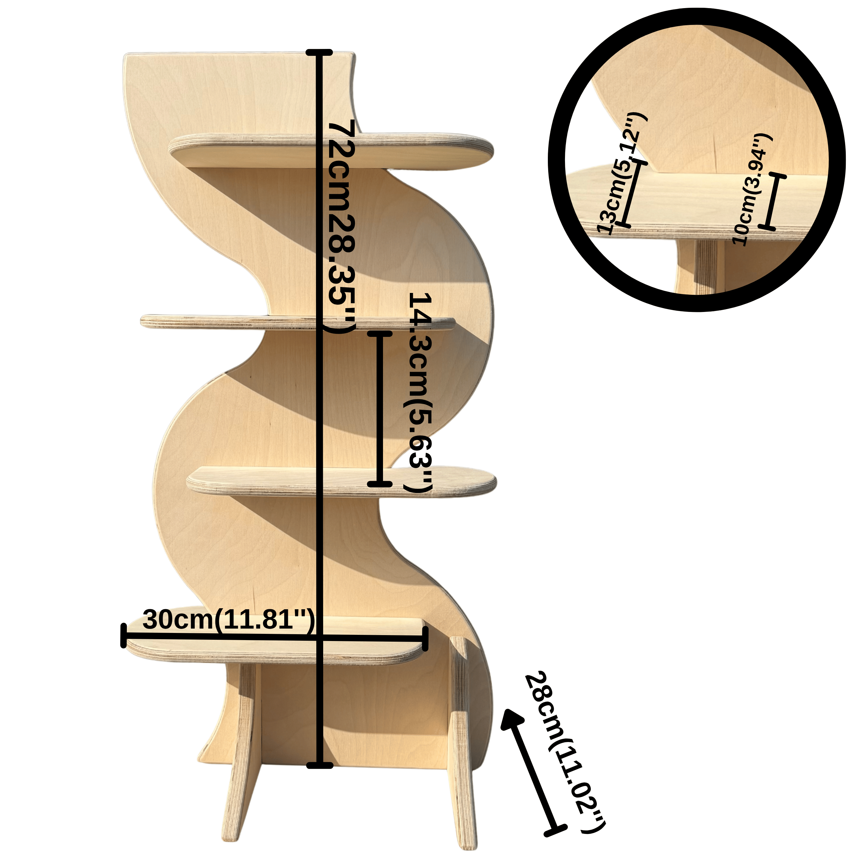 Lithe Collapsible Wooden Display Stand