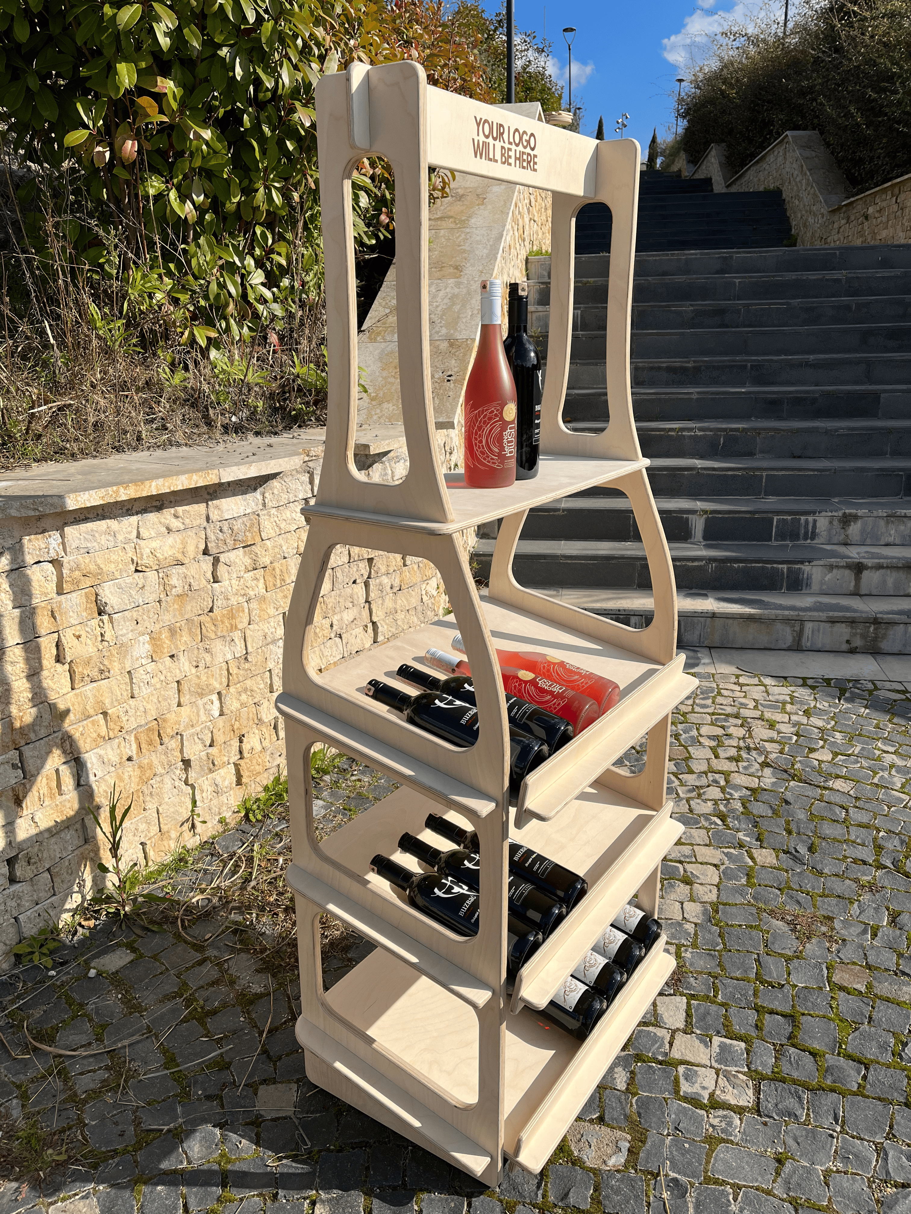 Wine Collapsible Display Stand