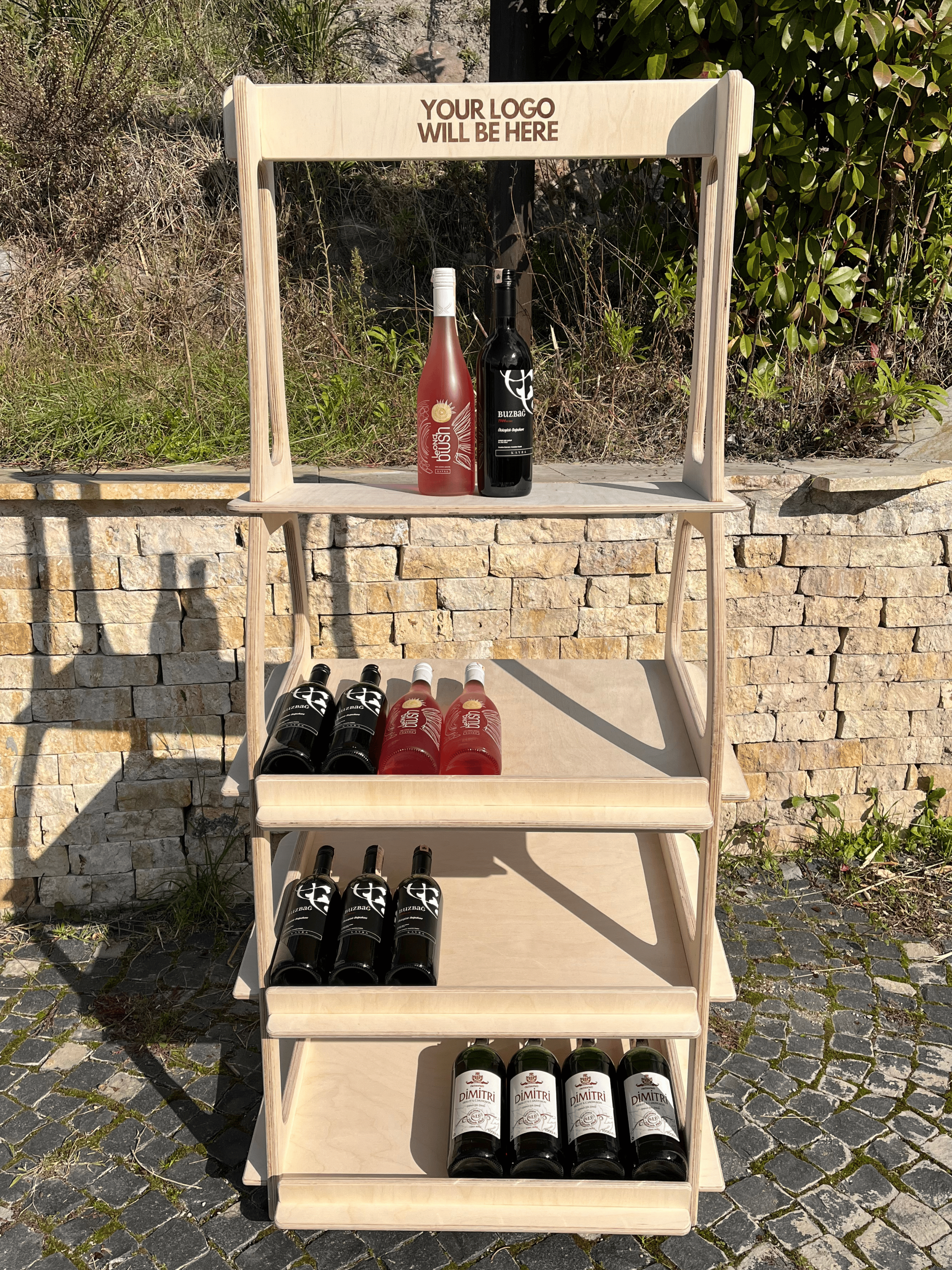 Wine Collapsible Display Stand