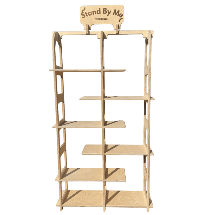 Floopy Collapsible Wooden Floor Display Stand